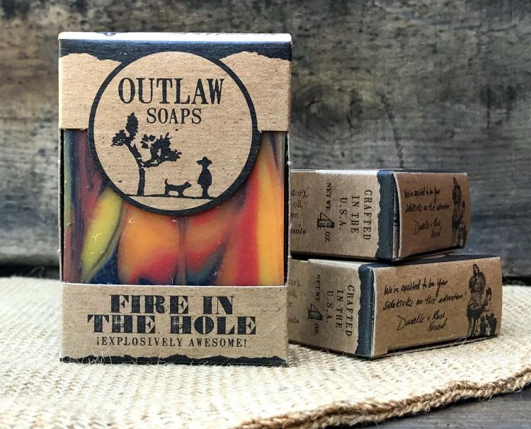 Fire In The Hole Soap Smells Like Gunpowder, Campfire, and Whiskey - Manliest soap