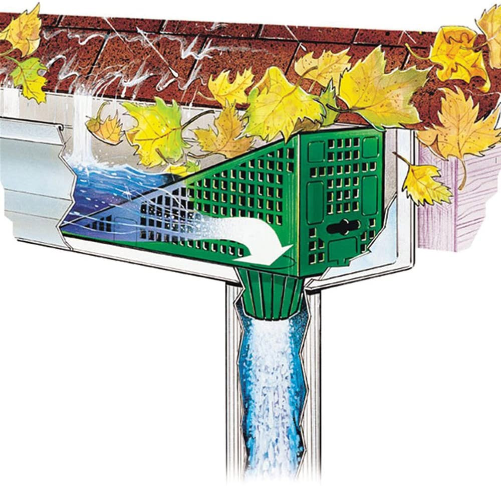 These Gutter Downspout Leaf Filters Are A Super Easy Way To Keep Your