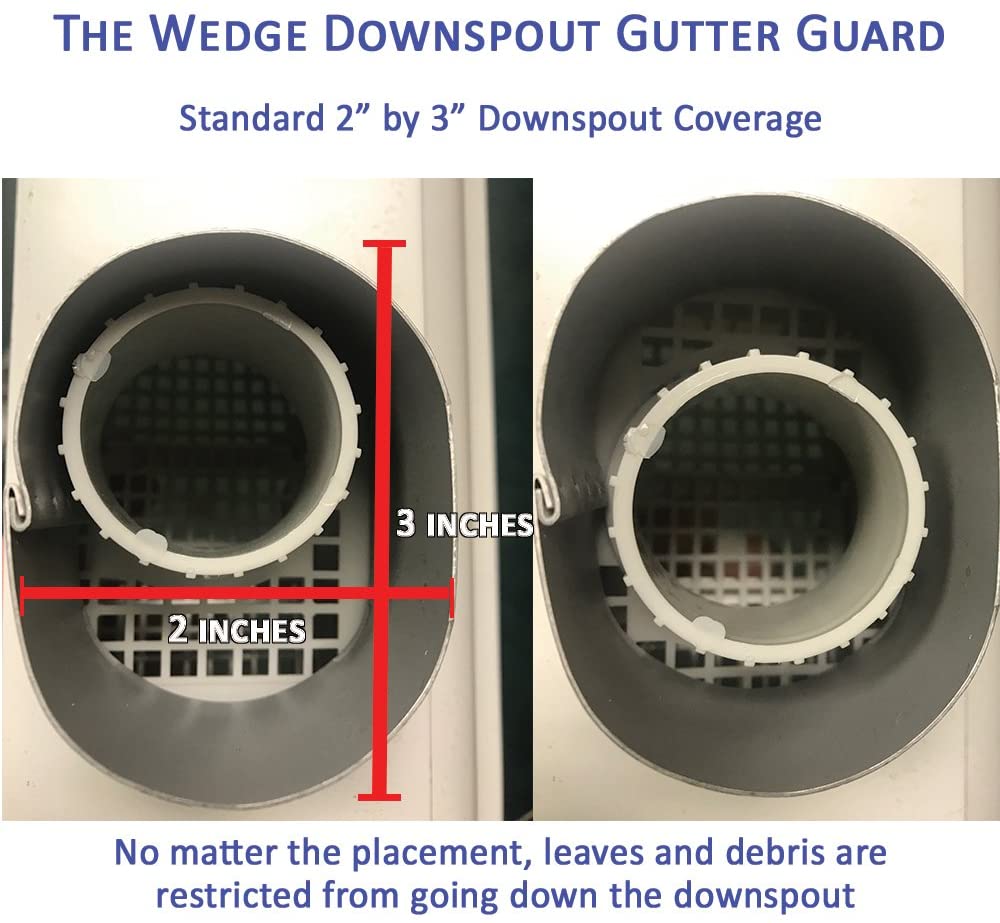Gutter Downspout Leaf Filters - Gutter Guard 4-pack