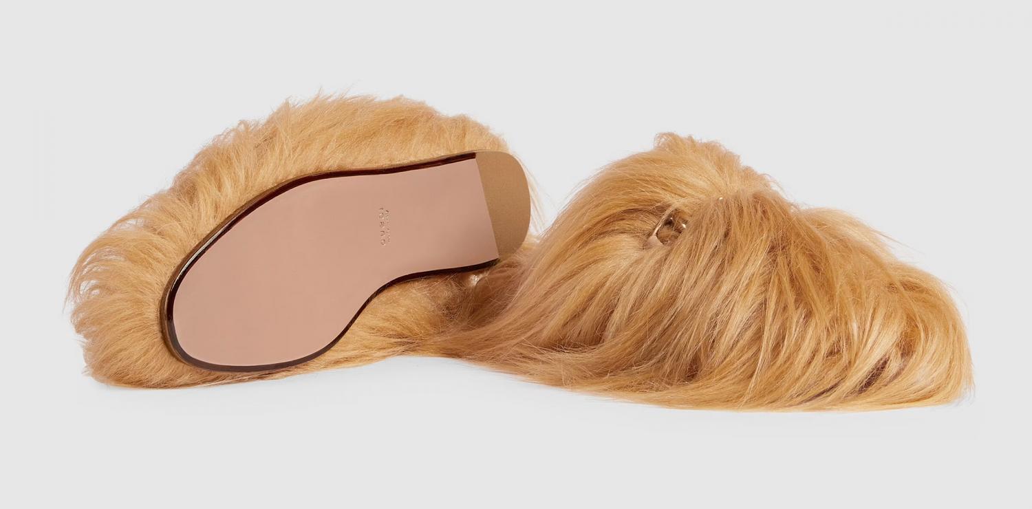 Gucci Hair Slippers Look Like Chewbacca