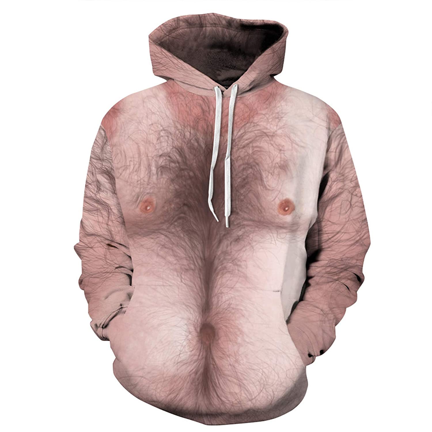 Man store chest hoodie