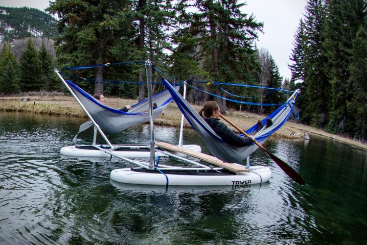 Hammocraft Hammock Boat - A boat made of hammocks