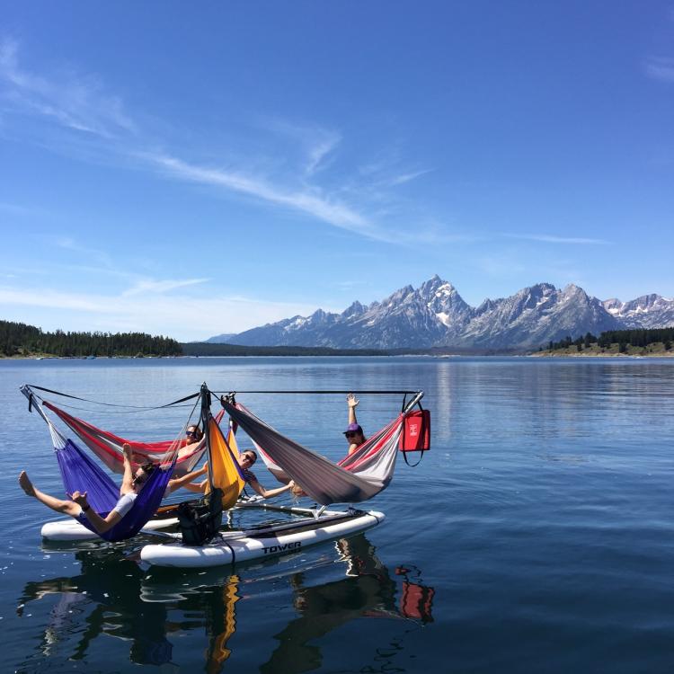 Hammocraft Hammock Boat - A boat made of hammocks