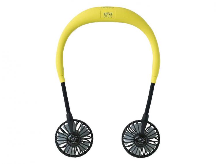 Hands-free neck fan - dual fans that wraps around your neck - W-fan spice of life