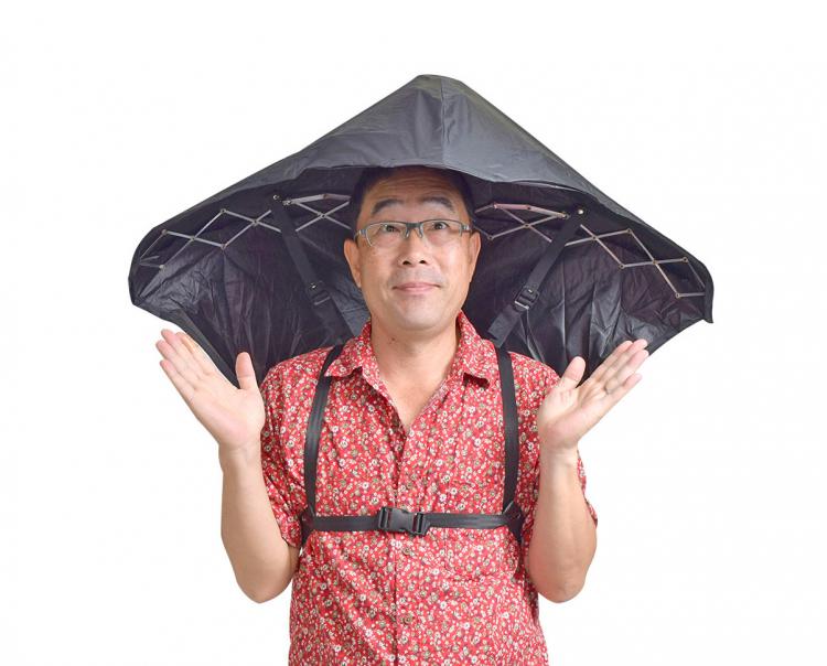 hands free umbrella backpack