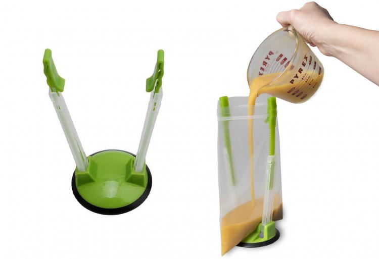 Ziplock bag shop holder