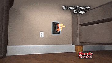 手持式加热器-迷你便携式加热器可连接到任何插座-迷你插座空间加热器