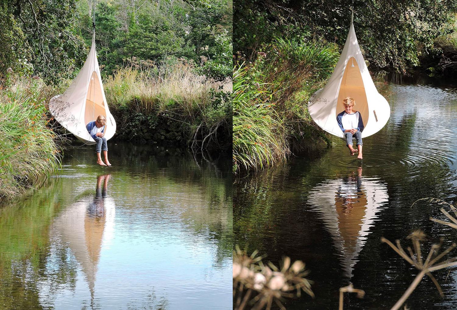 This Hanging Cocoon Private Hammock Makes The Perfect Reading Or