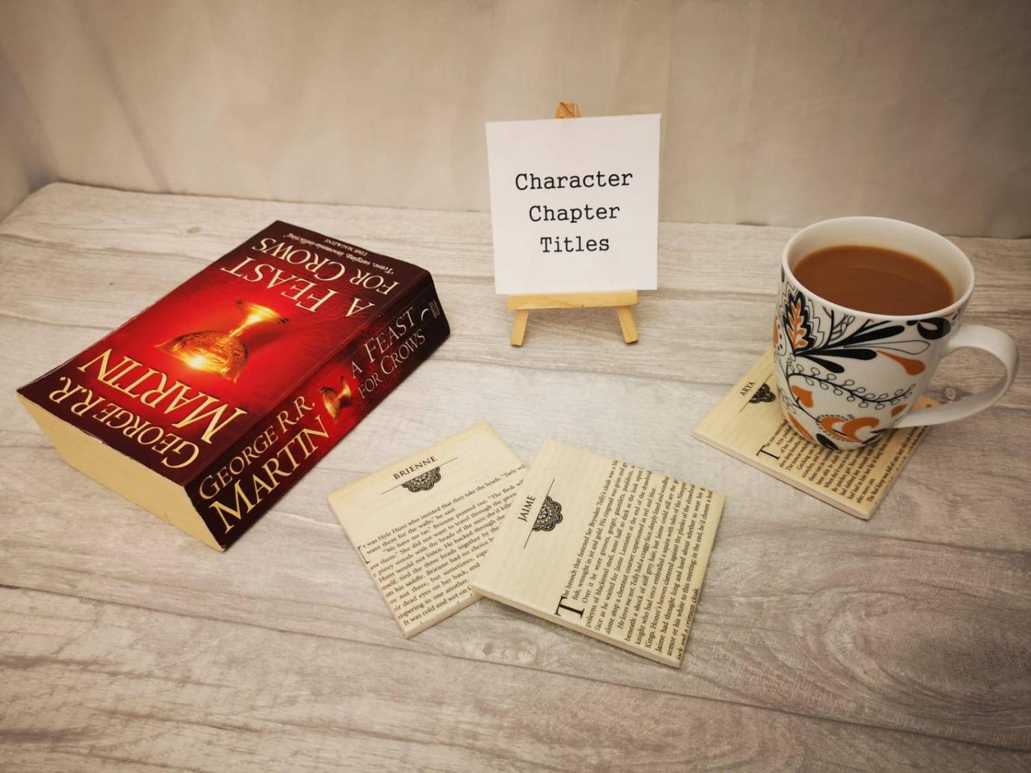 Game Of Thrones Novel Coasters Let You Read a Page Every Time You Put Your Cup Down