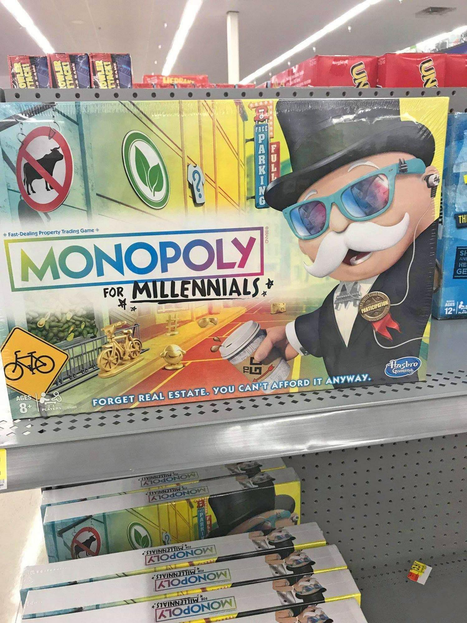 BRAND NEW FACTORY SEALED Hasbro Millenials Monopoly for Millennials Board Game 