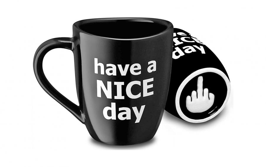 Have a Nice Day Middle Finger Mug