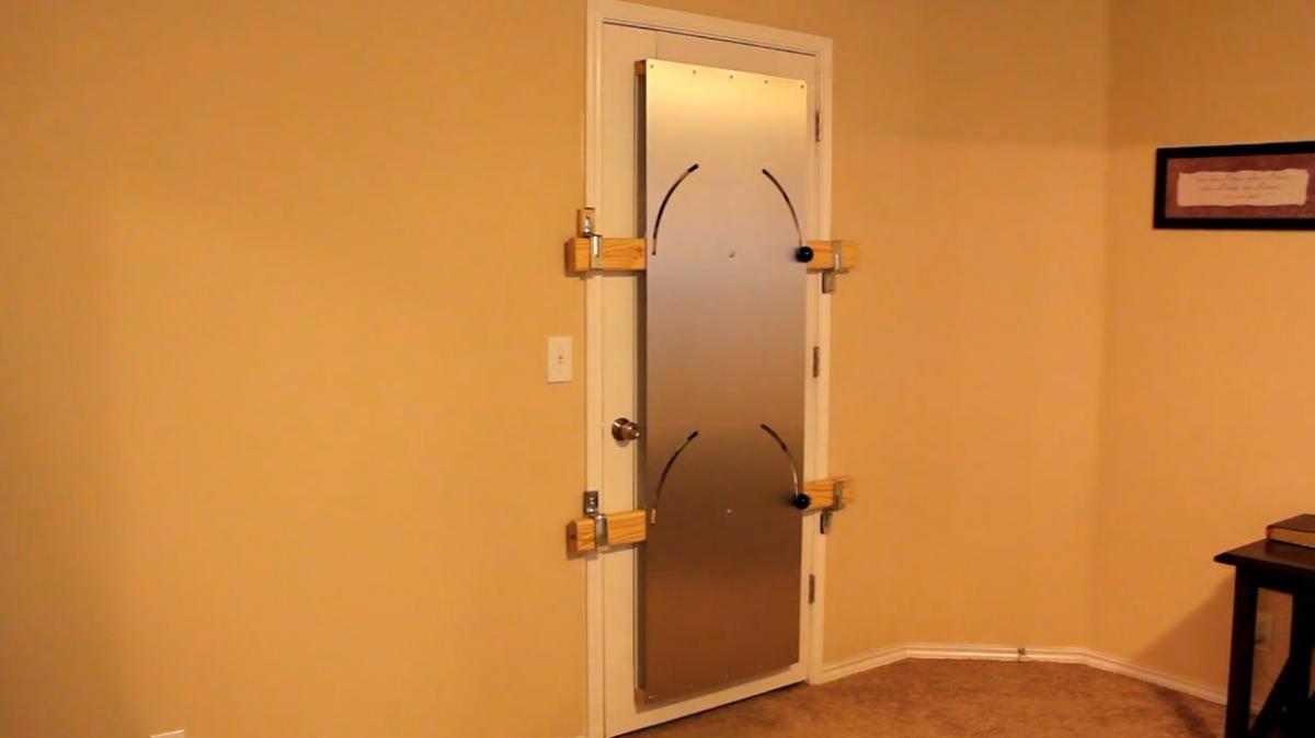 The HavenShield Door Barricade Prevents Intruders From Entering Homes