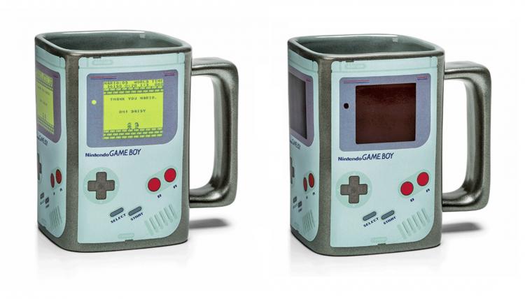 Heat Changing Game Boy Coffee Mug - Color Changing Game Boy Mug Turns On When Hot Liquid Is Added