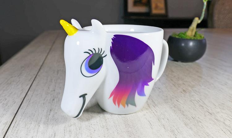 Rainbow Unicorn Color Changing Mug - Heat Changing Rainbow Unicorn Coffee Mug