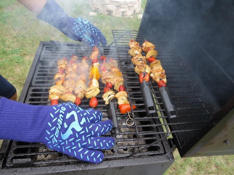 Kevlar Heat Resistant Gloves For Cooking, BBQing, and Use With a Bonfire