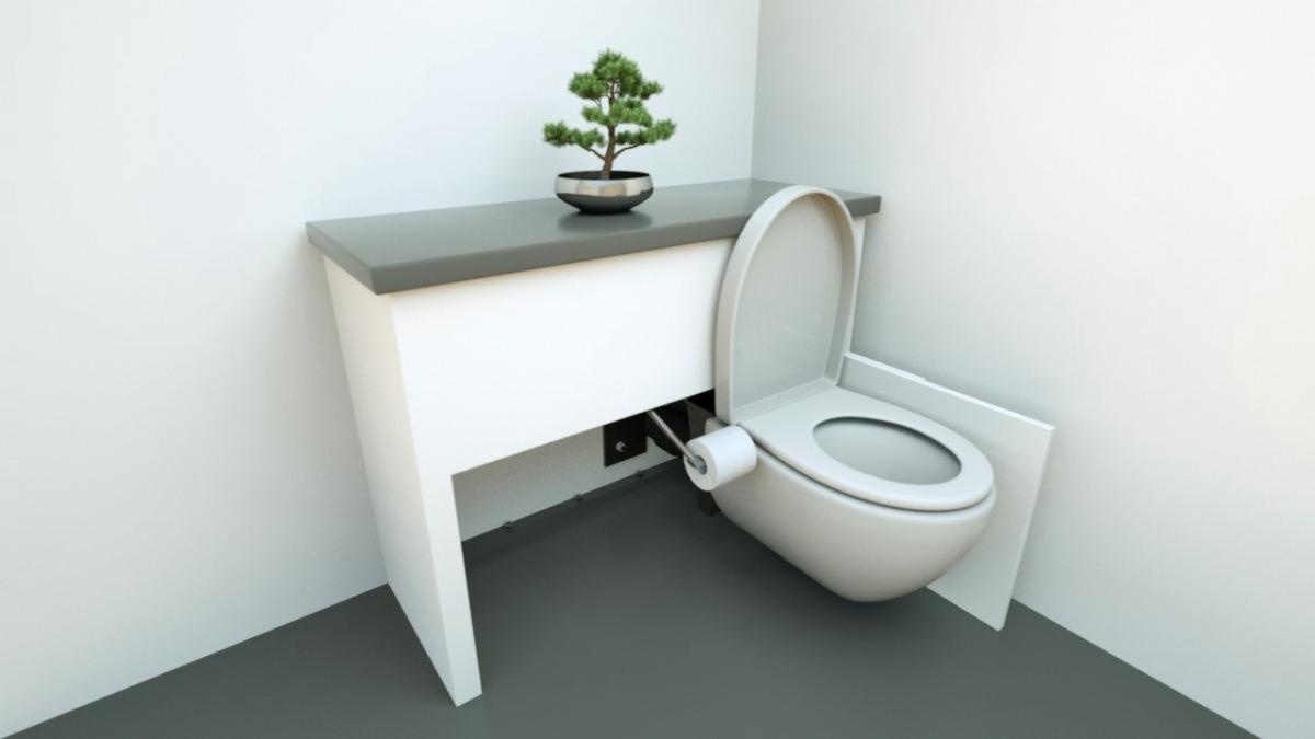 Hidealoo Pull-out Hidden Toilet For Tiny Homes - Retractable toilet into cabinet