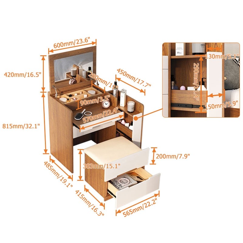 The Ultimate Hideaway Makeup Vanity