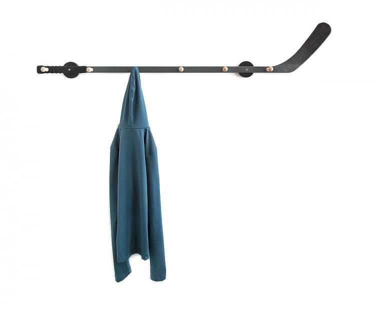 Hockey Stick Broom - Hockey Stick Coat Rack