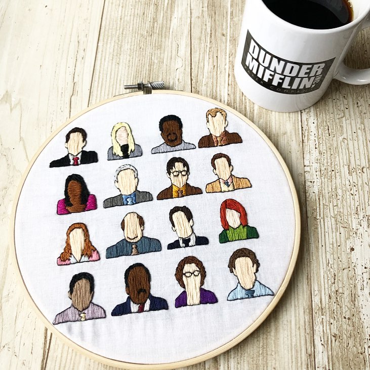 The office embroidery - The Office Cross Stitch