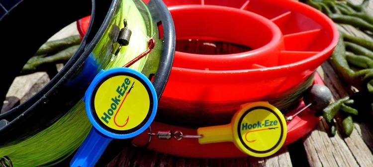 Hook-Eze - Safely tie hook to fishing line without cutting yourself - Fishing hook holder