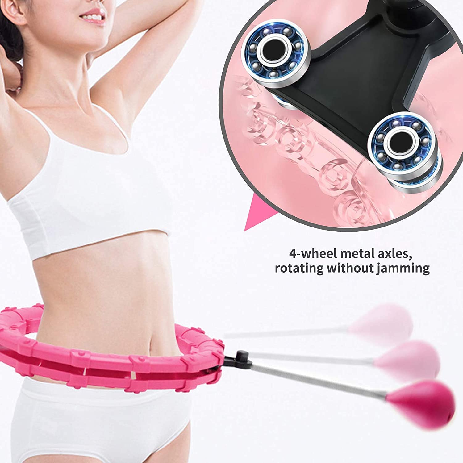 Details about   X4 Multi Smart Weighted Hula Hoops Exercise Fitness Gym Workout Adults Kid Hoola 