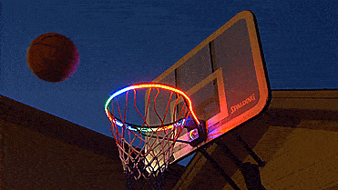 Hoop Light LED Lit Basketball Rim Attachment Help You Shoot Hoop At Night Lamp S 