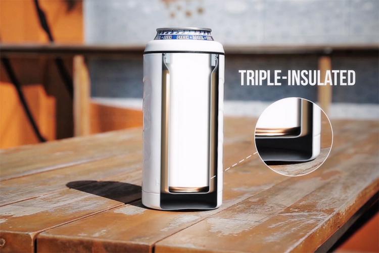 Thermos stainless best sale steel beer koozie