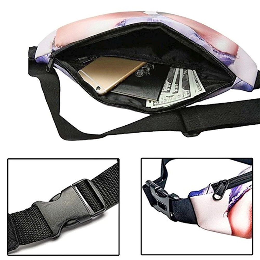 Funny Women's Butt Thong Fanny Pack - Hot Babe Booty Prank Fanny Pack