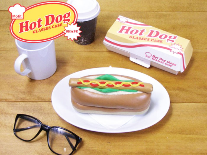 Hot Dog Shaped Glasses Case