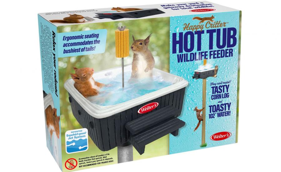 Hot Tub Squirrel Feeder