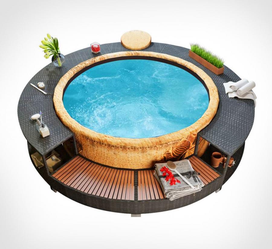 Hot Tub Surround Table