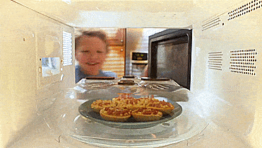 Hover Cover Magnetic Microwave Splatter Lid - Microwave lid attaches to top of microwave ceiling when not in use