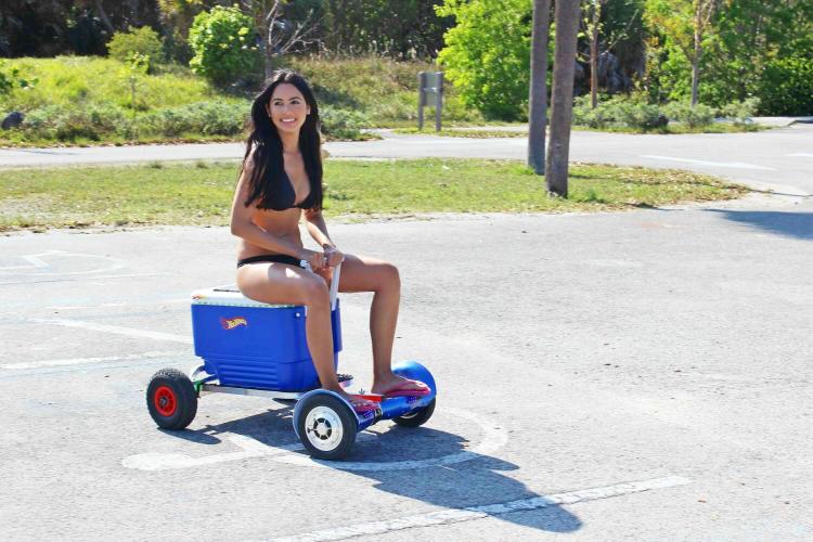HoverSeat Turns Your Hoverboard Into A Chair - Hoverboard sitting scooter