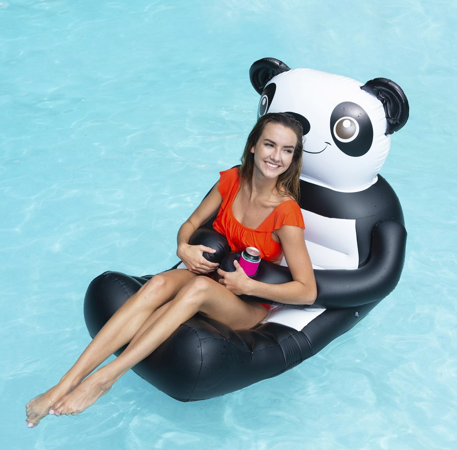Hugging Panda Pool Float Lounger