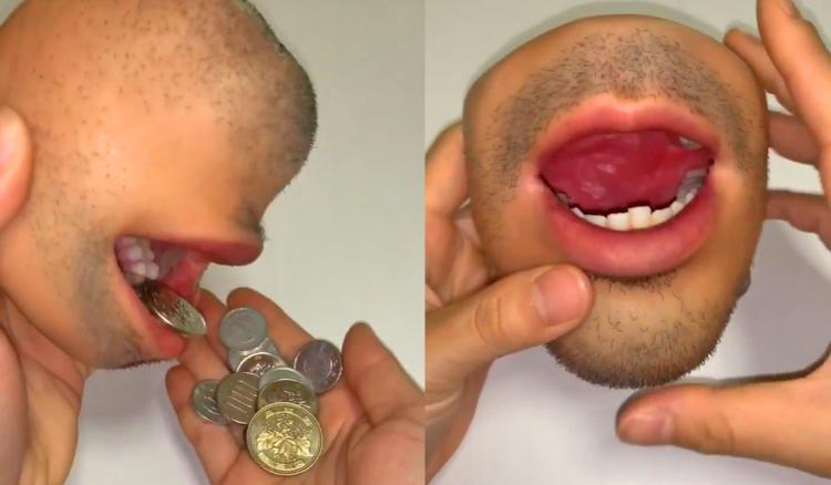 Human Face Coin Purse - Realistic mouth coin holder