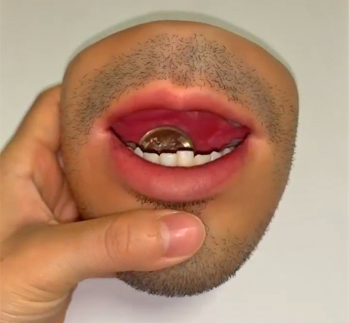 Human flesh-like coin purse may haunt your nightmares