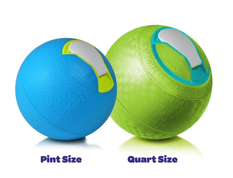 Ball Shaped Ice Cream Maker, Makes Ice Cream By Just Playing With It