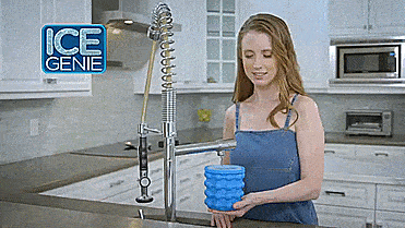 Ice Genie: Unique Ice Maker - Replaces 10 Ice Cube Trays - Makes 120 Ice Cubes