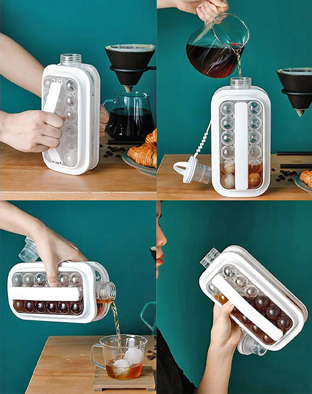 This Ice Kettle Makes Circular Ice Balls, and Doubles as a Portable Water  Bottle