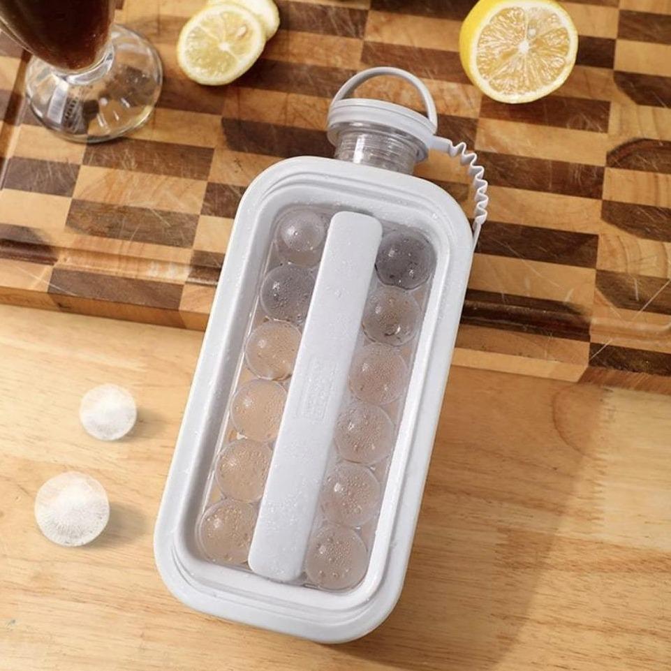 Ice Kettle Ice Maker Ice Tray Doubles as a Portable Water Bottle