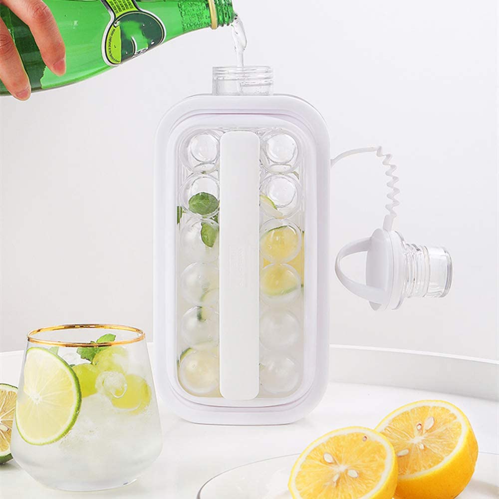 Ice Ball Cold Kettle 2-in-1 Portable Quick Release Summer Gadgets Water  Bottle