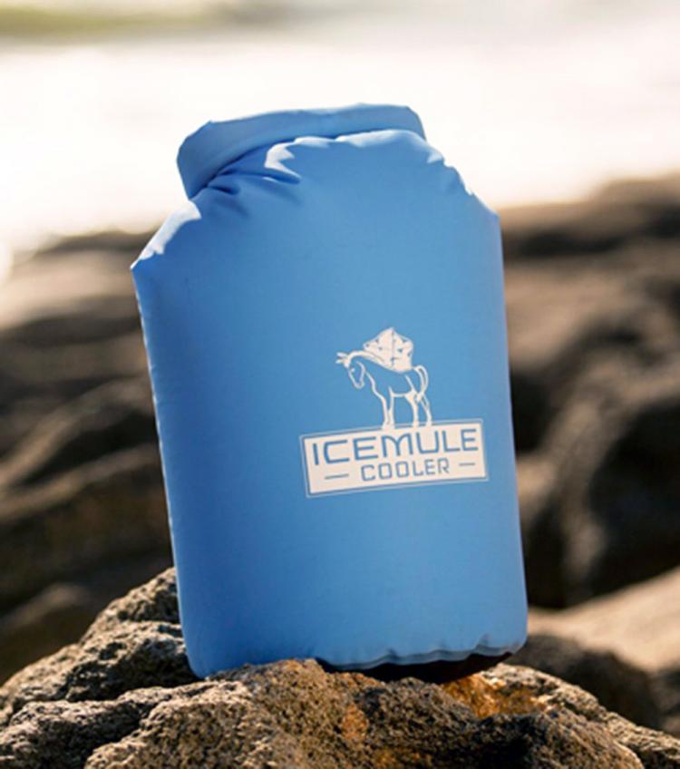 IceMule Portable Backpack Cooler - Travel Fabric Cooler - Waterproof, inflatable, floating cooler