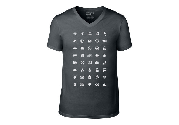 IconSpeak Travel Shirt Uses Icons To Communicate In Foreign Languages