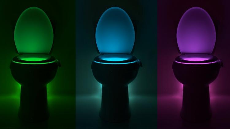 Drop it like it's hot with Illumibowl's disco toilet light