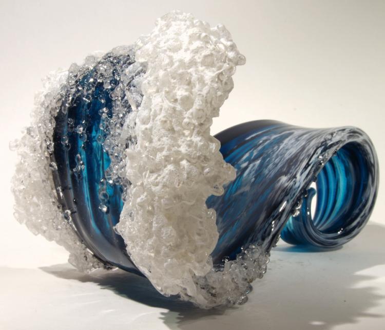Curved Wave Ocean Wave Art Sculpture