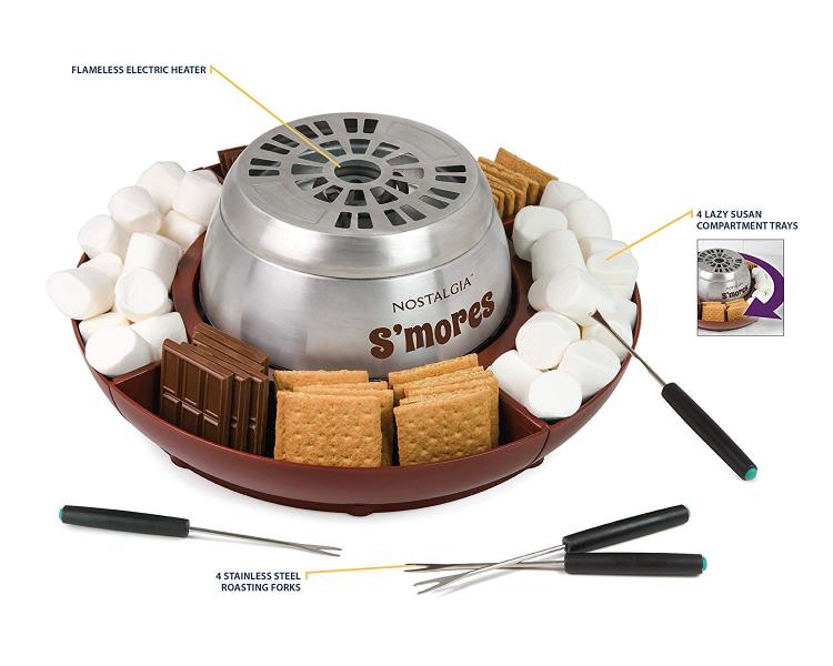 Flameless marshmallow toaster - indoor smore's maker electric toaster