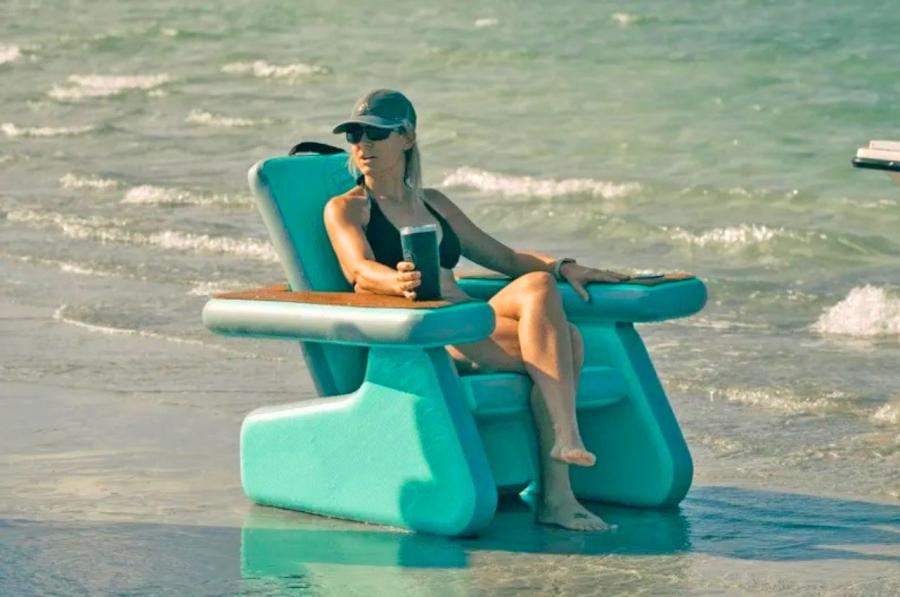 inflatable beach chair