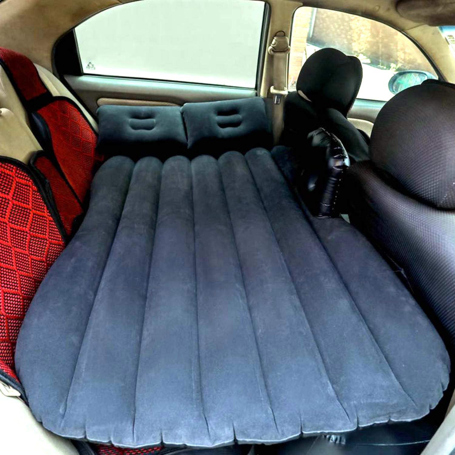 This Inflatable Backseat Car Bed Lets You Sleep Comfortably In Your Car While On The Go