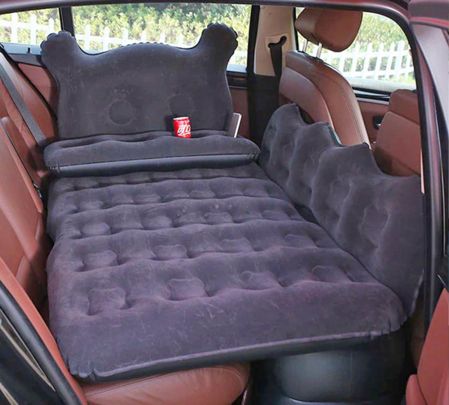 This Inflatable Backseat Lounger and Bed For The Car Is Perfect For