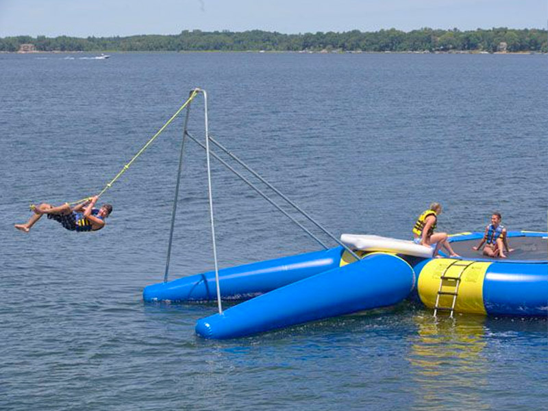 Inflatable Floating Rope Swing For The Lake